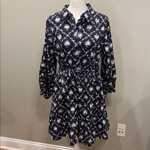 LC Lauren Conrad Floral Long Sleeve Dress